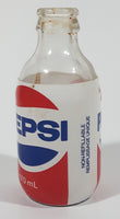 Vintage Pepsi Cola 170mL 4 3/4" Tall Glass Bottle with Foam Label