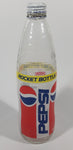 Rare Vintage Pepsi Cola Rocket Bottle 500mL 9 1/8" Tall Ringed Glass Bottle with Cap
