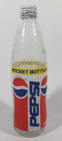 Rare Vintage Pepsi Cola Rocket Bottle 500mL 9 1/8" Tall Ringed Glass Bottle with Cap