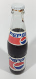Rare Vintage 1997 Pepsi Cola Russian 9" Tall Glass Bottle Still Full