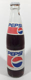 Rare Vintage 1997 Pepsi Cola Russian 9" Tall Glass Bottle Still Full