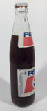 Rare Vintage 1997 Pepsi Cola Russian 9" Tall Glass Bottle Still Full