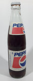 Rare Vintage 1997 Pepsi Cola Russian 9" Tall Glass Bottle Still Full