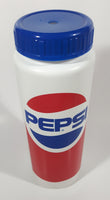 Vintage Pepsi 9 1/4" Tall Plastic Travel Drinking Bottle with Lid