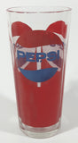 Vintage Pepsi Red and Blue 6 1/2" Tall Glass Cup
