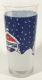 Rare Vintage Pepsi Christmas Winter Snow Covered House 6 1/4" Tall Glass Cup