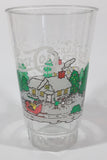Rare Vintage Pepsi Cola Christmas Winter Holidays Scene 5 1/2" Tall Plastic Cup