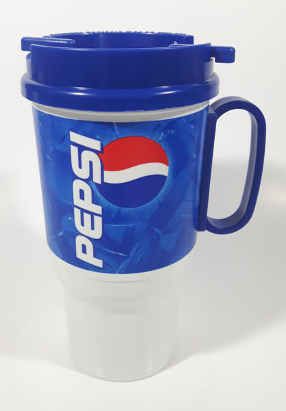 Vintage Whirley Pepsi Cola 6 3/4" Tall Plastic Travel Mug Cup