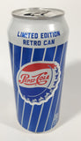 2015 Pepsi Cola Limited Edition Retro Style 473mL 6 1/4" Tall Aluminum Metal Pop Can