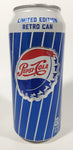 2015 Pepsi Cola Limited Edition Retro Style 473mL 6 1/4" Tall Aluminum Metal Pop Can