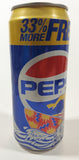 1990s Pepsi Cola Limited Edition Cool Cans 33% More FREE Surfer Themed 16 FL oz (1 Pt) 473mL 6 1/4" Tall Aluminum Metal Pop Can
