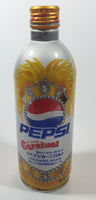 Rare Pepsi Carnival Japanese 500mL 7 3/4" Tall Bottle Shaped Aluminum Metal Pop Can