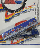 1990s Golden Wheel Special Edition Pepsi Team Racer Blue Semi Truck Tractor Trailer Rig Die Cast Toy Car Vehicle Soda Pop Collectible New in Package
