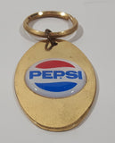 Pepsi Gold Tone Metal Key Chain with Box