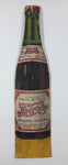 Vintage Sparkling Pepsi Cola Bottle Shaped 4" x 16 1/2" Cardboard Store Advertisement Sign