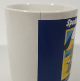 Rare Vintage 1980s Bud Light Beer Spuds Mackenzie The Original Party Animal 3 5/8" Tall Ceramic Coffee Mug Cup CRACKED