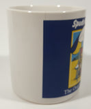 Rare Vintage 1980s Bud Light Beer Spuds Mackenzie The Original Party Animal 3 5/8" Tall Ceramic Coffee Mug Cup CRACKED
