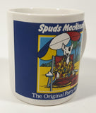 Rare Vintage 1980s Bud Light Beer Spuds Mackenzie The Original Party Animal 3 5/8" Tall Ceramic Coffee Mug Cup CRACKED