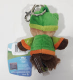 Vancouver 2010 Paralympic Games Sumi Character 4 1/2" Tall Stuffed Plush Toy Keychain Ring Clip New with Tags