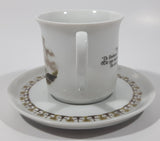 Vintage Schwarzenhammer Porzellan Nr. 5 Paltrokmolden Dutch Windmill Themed Porcelain Demitasse Tea Cup and Saucer Set