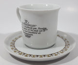 Vintage Schwarzenhammer Porzellan Nr. 5 Paltrokmolden Dutch Windmill Themed Porcelain Demitasse Tea Cup and Saucer Set
