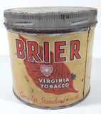 Vintage Brier Virginia Tobacco Canada's Standard Smoke Tin Metal Can