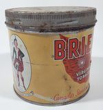 Vintage Brier Virginia Tobacco Canada's Standard Smoke Tin Metal Can