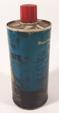 Vintage 1958 Aqua Shine Liquid Concentrate Combination Wash And Polish 12 Fluid Ounces 6 1/2" Metal Canister