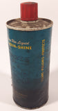 Vintage 1958 Aqua Shine Liquid Concentrate Combination Wash And Polish 12 Fluid Ounces 6 1/2" Metal Canister