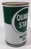Vintage Quaker State S.A.E. 10W Motor Oil 1 Imperial Quart 1.14 Litres Metal Can FULL Burlington, Ontario