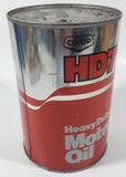 Vintage 1970s Co-op HD7 Heavy Duty SAE 30 Motor Oil 1 Litre Metal Can FULL Still Sealed Never Opened