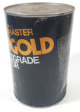 Vintage 1970s Canadian Tire Motomaster Nugold SAE 10W-30 Multigrade Motor Oil 1 Litre Metal Can Partially FULL