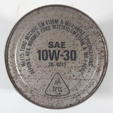 Vintage 1970s Canadian Tire Motomaster Nugold SAE 10W-30 Multigrade Motor Oil 1 Litre Metal Can Partially FULL