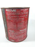 Vintage Union Carbide Eveready Prestone Brand Anti-Freeze Coolant One Gallon Metal Can