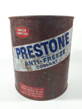 Vintage Union Carbide Eveready Prestone Brand Anti-Freeze Coolant One Gallon Metal Can
