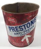 Vintage Union Carbide Eveready Prestone Brand Anti-Freeze Coolant One Gallon Metal Can