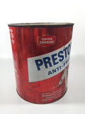 Vintage Union Carbide Eveready Prestone Brand Anti-Freeze Coolant One Gallon Metal Can