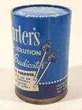 Vintage Carter's Two Solution Ink Eradicator 3" Tall Metal Can and Glass Bottles Still Full