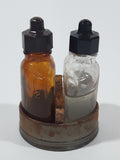 Vintage Carter's Two Solution Ink Eradicator 3" Tall Metal Can and Glass Bottles Still Full