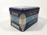Vintage W.C. Alpha The Original Dustless Crayon Best For All Blackboards Time Tested School Supplies Tin Metal Container