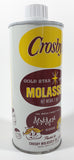 Vintage Crosby's Gold Star Brand Molasses Net Weight 2 LBS. The Whole Family Says... M-M-M-M Good 7 5/8" Tall Metal Can