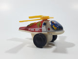 Vintage ND Fire Dept. Helicopter Plastic and Tin Metal Toy Made in Japan Broken Blade