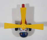 Vintage ND Fire Dept. Helicopter Plastic and Tin Metal Toy Made in Japan Broken Blade