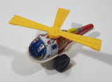 Vintage ND Fire Dept. Helicopter Plastic and Tin Metal Toy Made in Japan Broken Blade