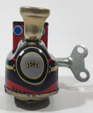Vintage Wilby Tin Treasures Collector's Model Wind Up Engine Train Locomotive 1501 Black Tin Metal Toy with Box Made in India