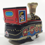Vintage Wilby Tin Treasures Collector's Model Wind Up Engine Train Locomotive 1501 Black Tin Metal Toy with Box Made in India