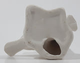 White Birds with Pink and Yellow Flowers 3 5/8" Tall Porcelain Ornament