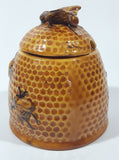 Vintage Arnel's Bee Hive Glazed Ceramic Honey Jar Pot