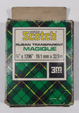 Vintage 3M No. 810 Scotch Brand Magic Transparent Tape with Box