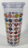 Whirley DrinkWorks Krispy Kreme Doughnuts 8" Tall Hard Plastic Travel Mug Cup with Lid